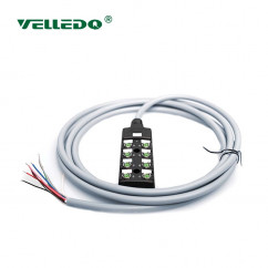Распределительная коробка VELLEDQ M8-A3-8K3P-5.0PUR/GY